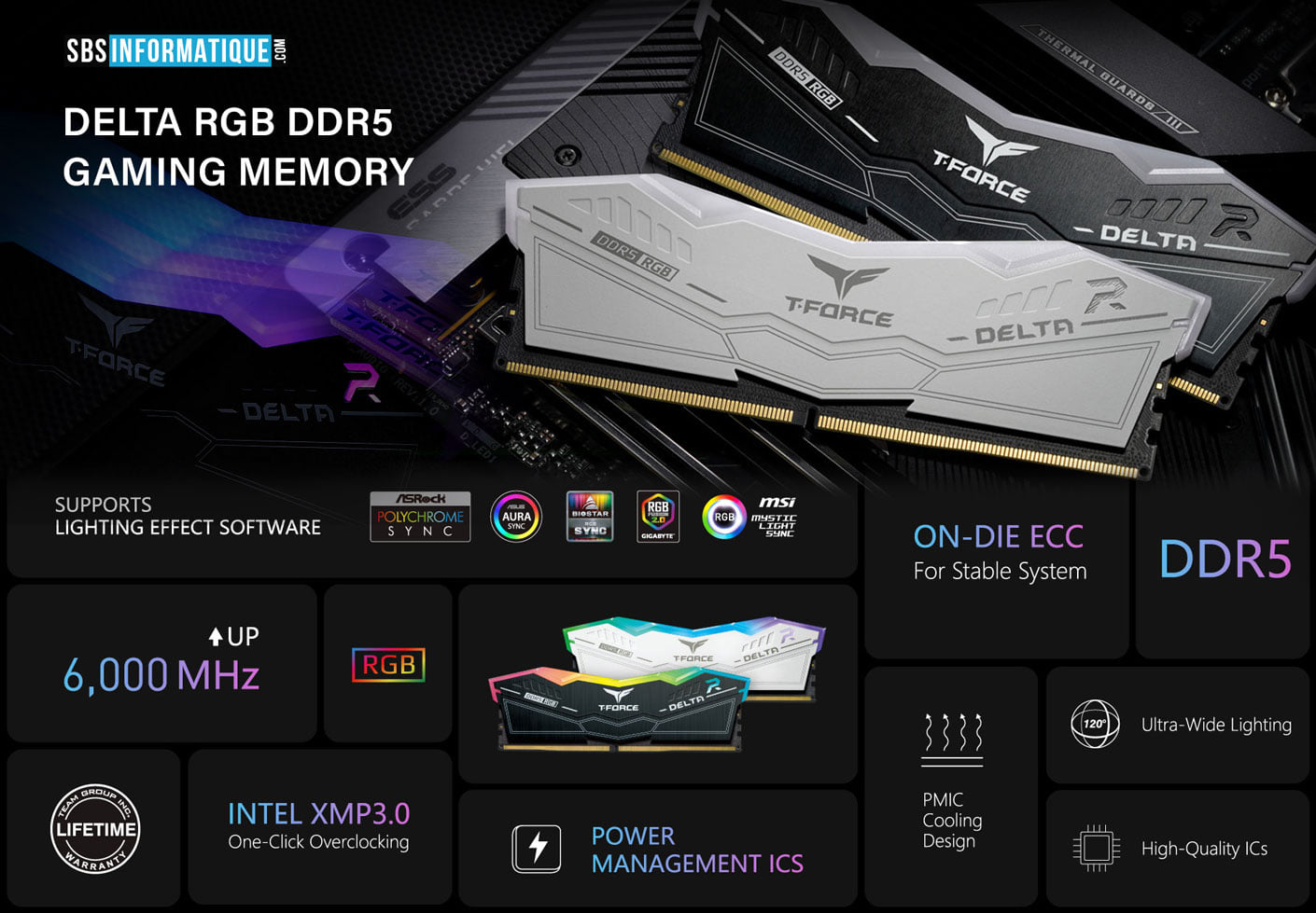 Coming Soon ⏳ 🧨DELTA RGB DDR5 GAMING... - SBS INFORMATIQUE
