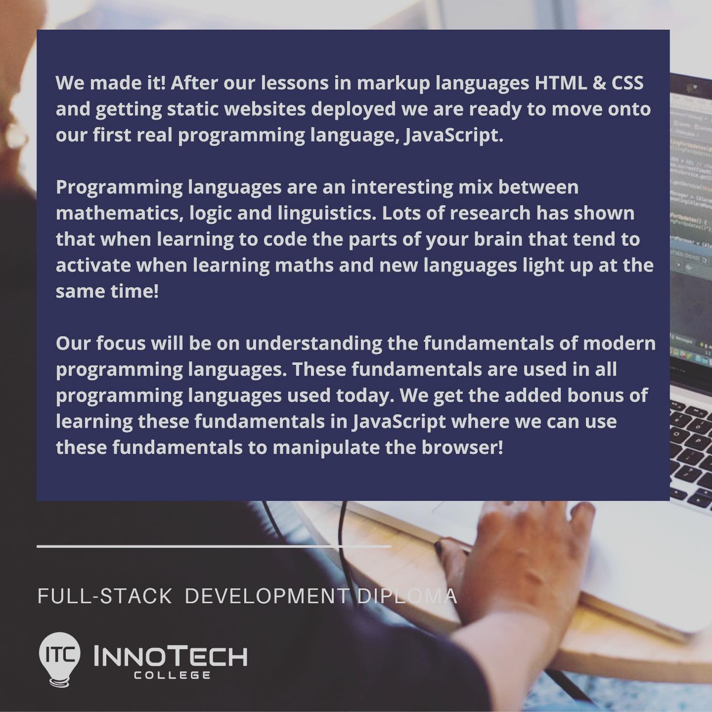 A sneak peak into week 9, which is the... - InnoTech College