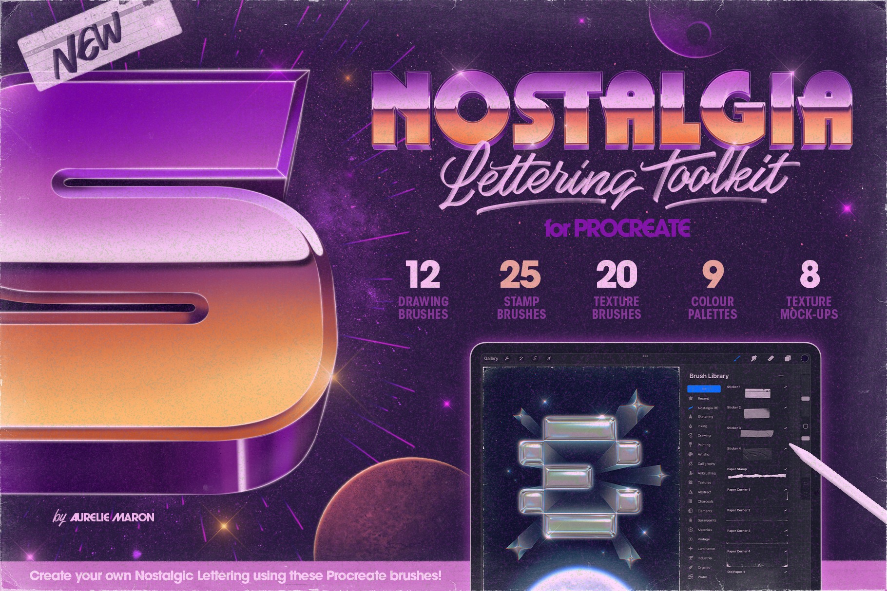 Design Cuts - Introducing Nostalgia Lettering Toolkit For...