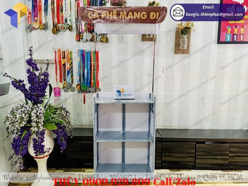 Booth - QUẦY BÁN CAFÉ MANG ĐI XẾP GỌN GIÁ RẺ **Kích thước : 60x30cm ...