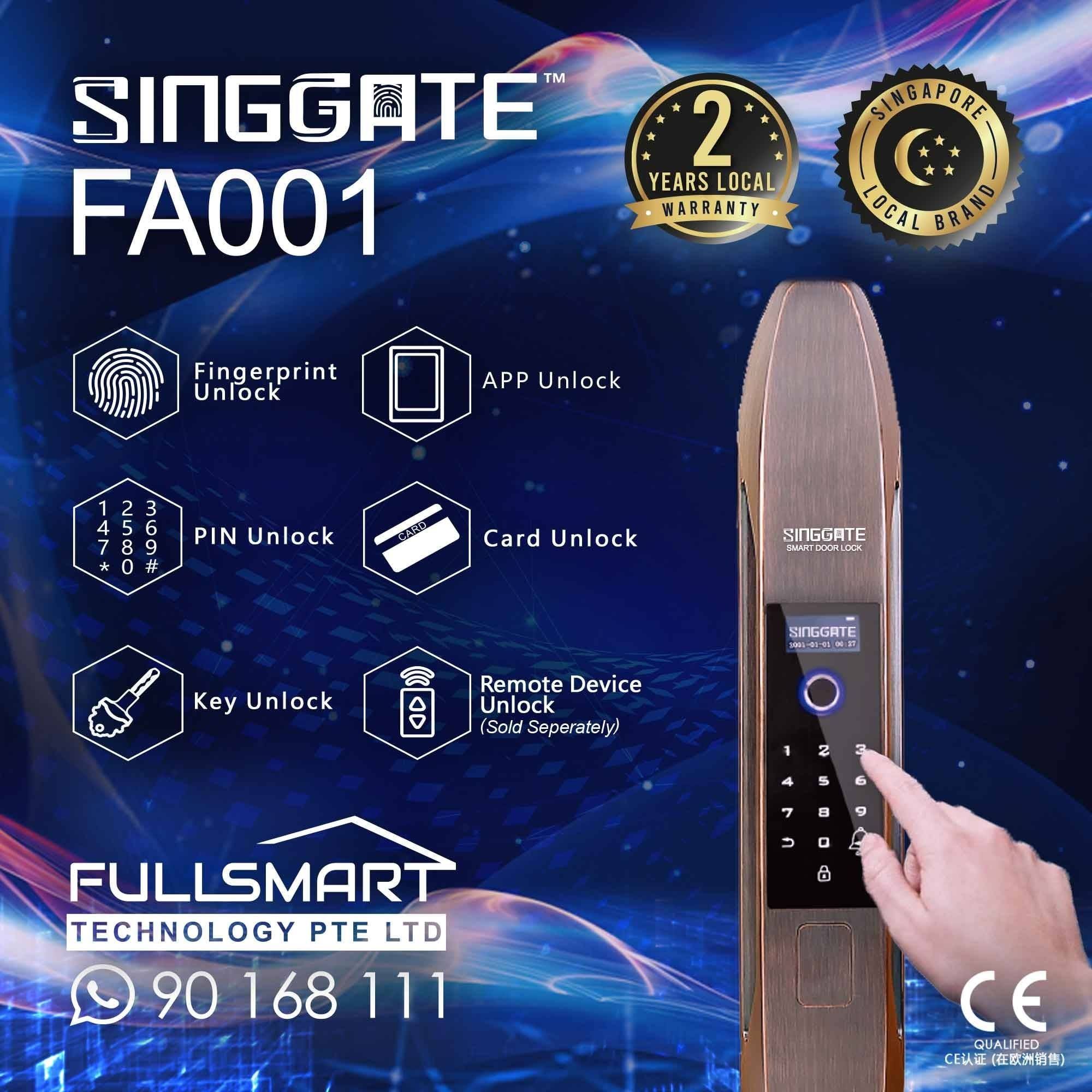 Singgate - ️ SINGGATE™FA001 Digital Door Lock ️ SEND...