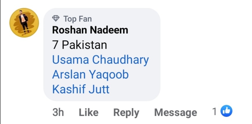 GameStack - Congratulations to Roshan Nadeem, Number 7,... | Facebook