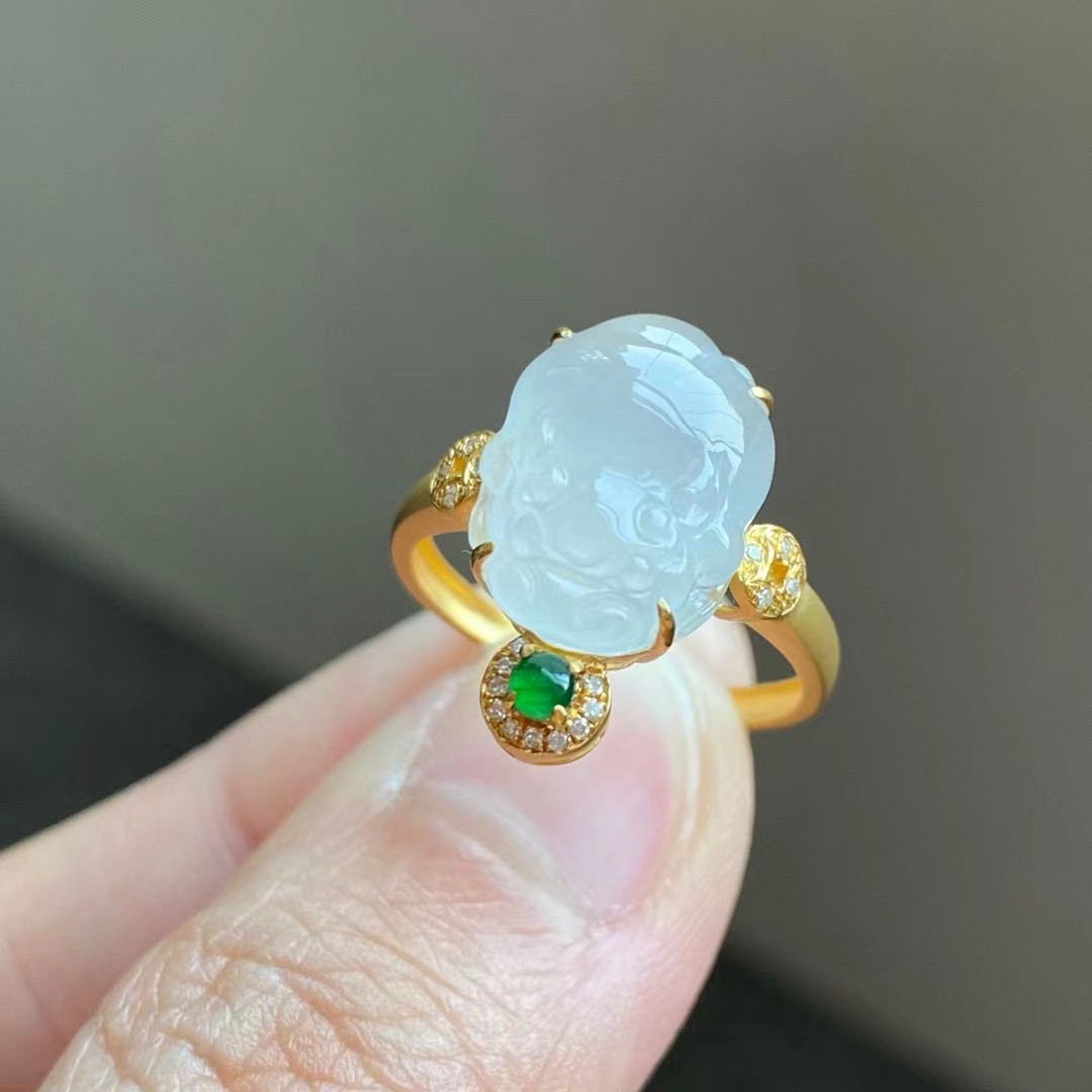 JADE HOUSE - ️ Natural Icy Jadeite Jade Ring type A 💍... | Facebook