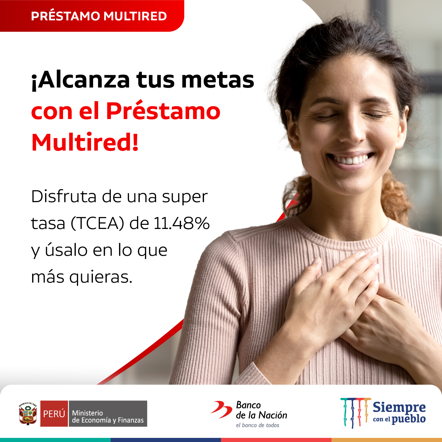 🙌 ¡Con el préstamo Multired puedes... - Banco de la Nación