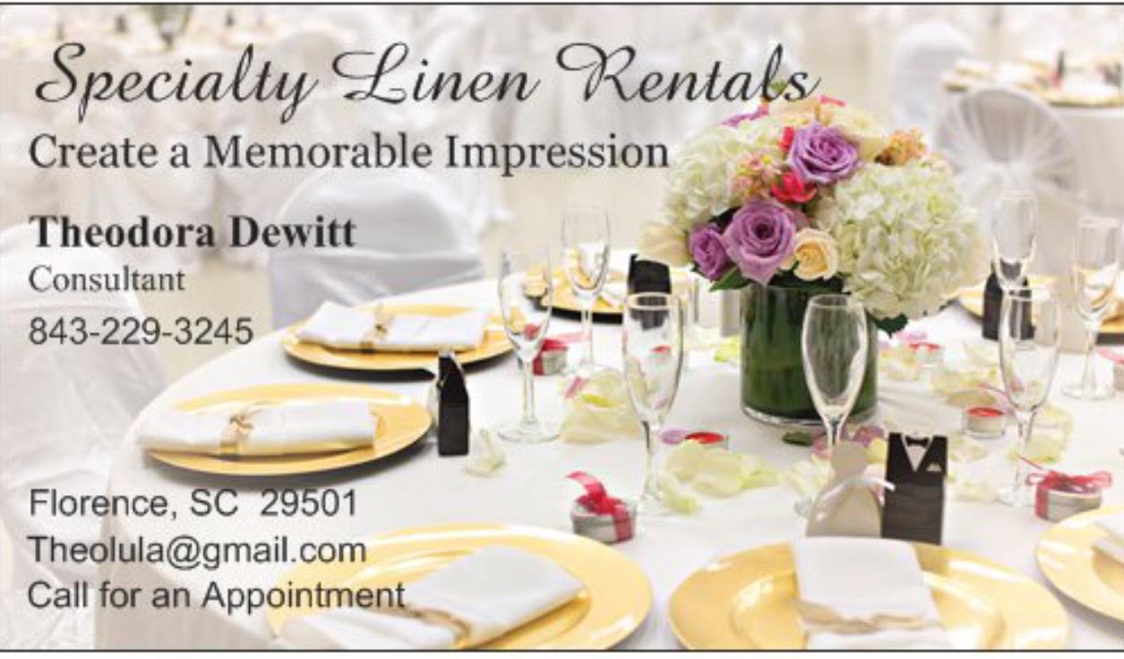 Specialty Linen Rentals & More | Florence SC