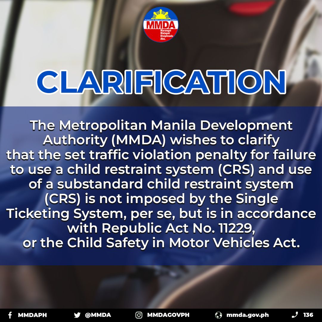 MMDA - CLARIFICATION The Metropolitan Manila Development... | Facebook