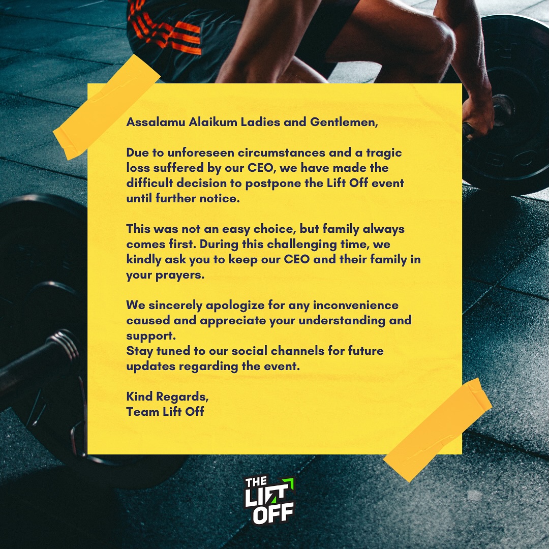 The Lift - With a heavy heart, we must announce the indefinite ...