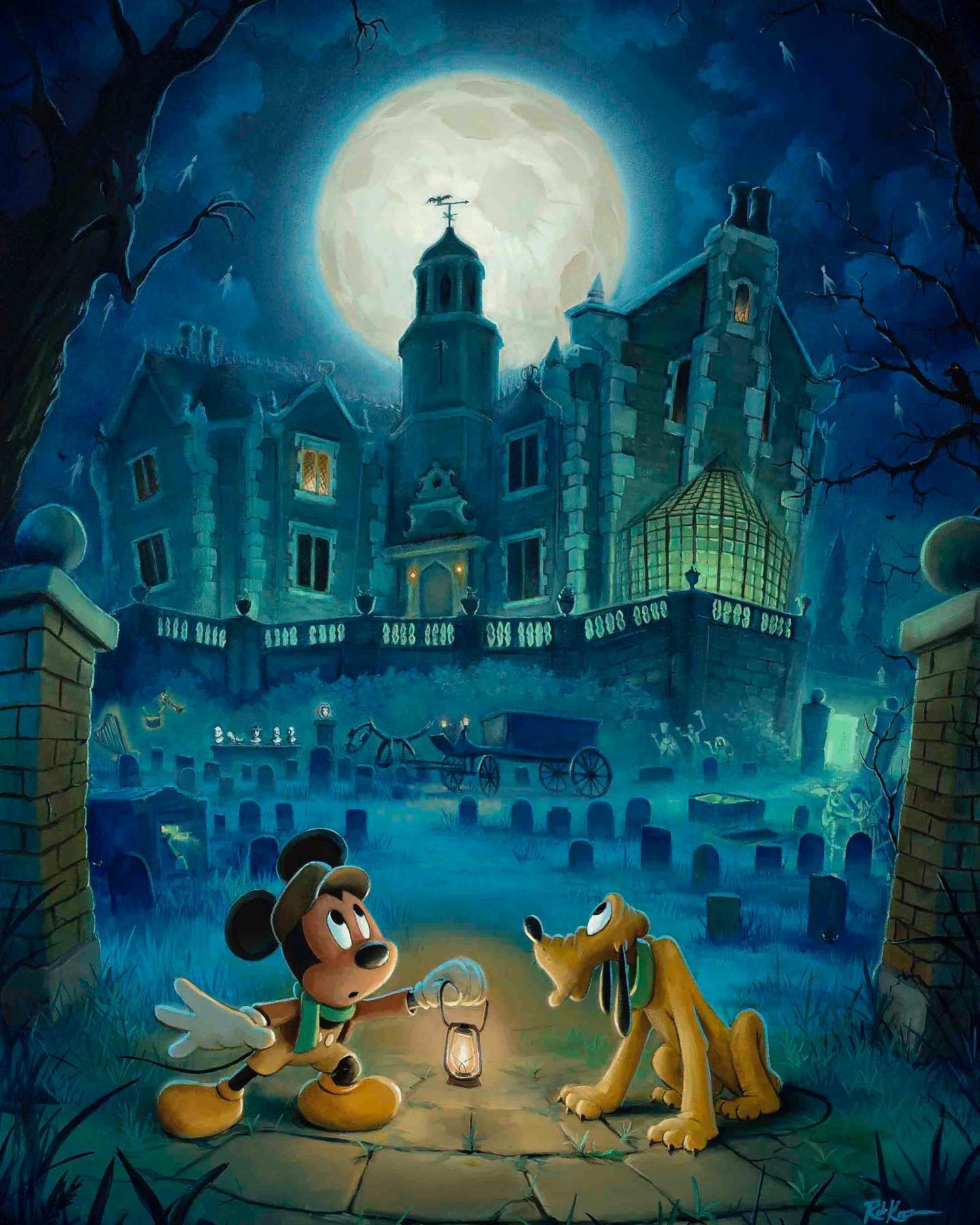 Disney artist Rob Kaz's Halloween art at Disney Springs