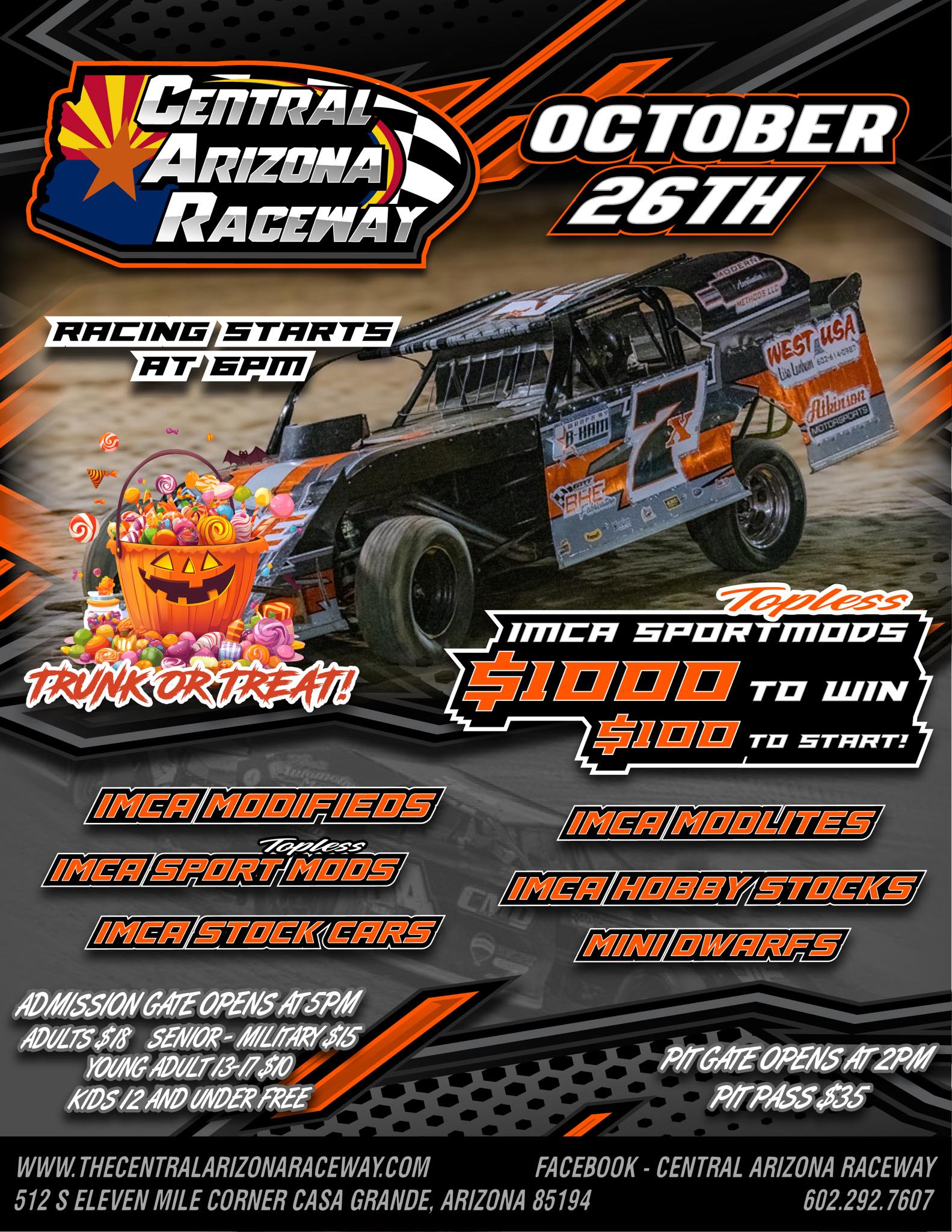 SAVE THE DATE: October 26th... - Central Arizona Raceway