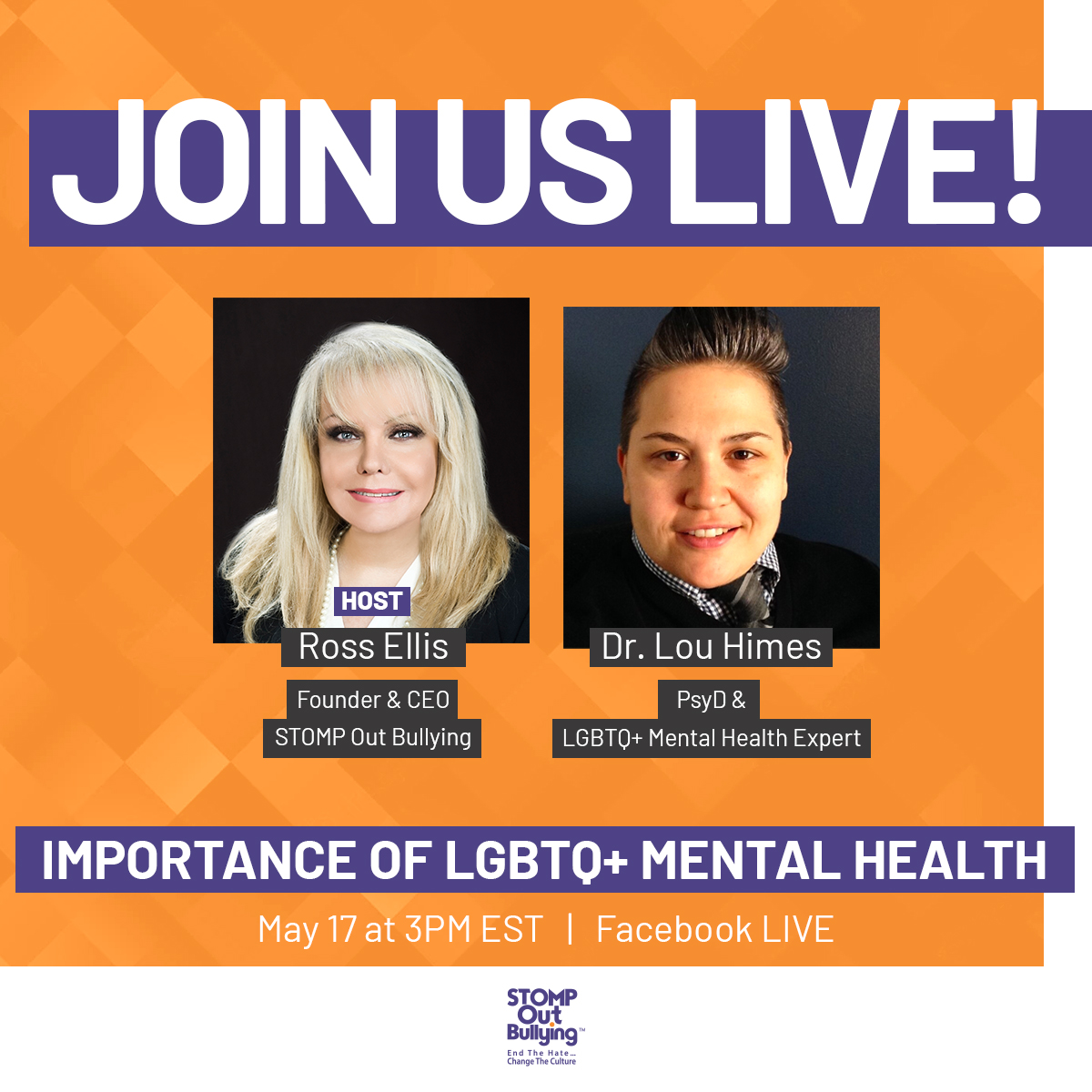 STOMP Out Bullying - Join us this Tuesday at 3PM EST for a Facebook ...