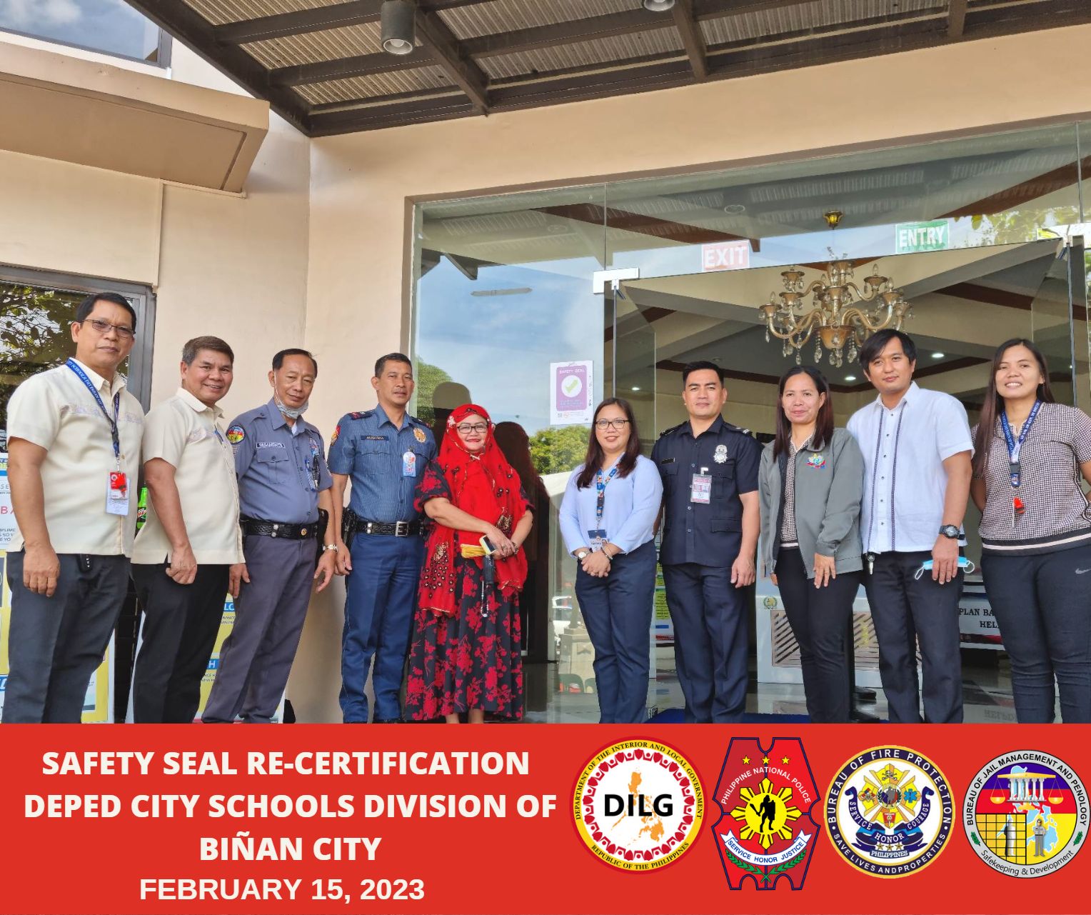 Safety Seal Re-Certification of DepEd... - DILG City of Biñan