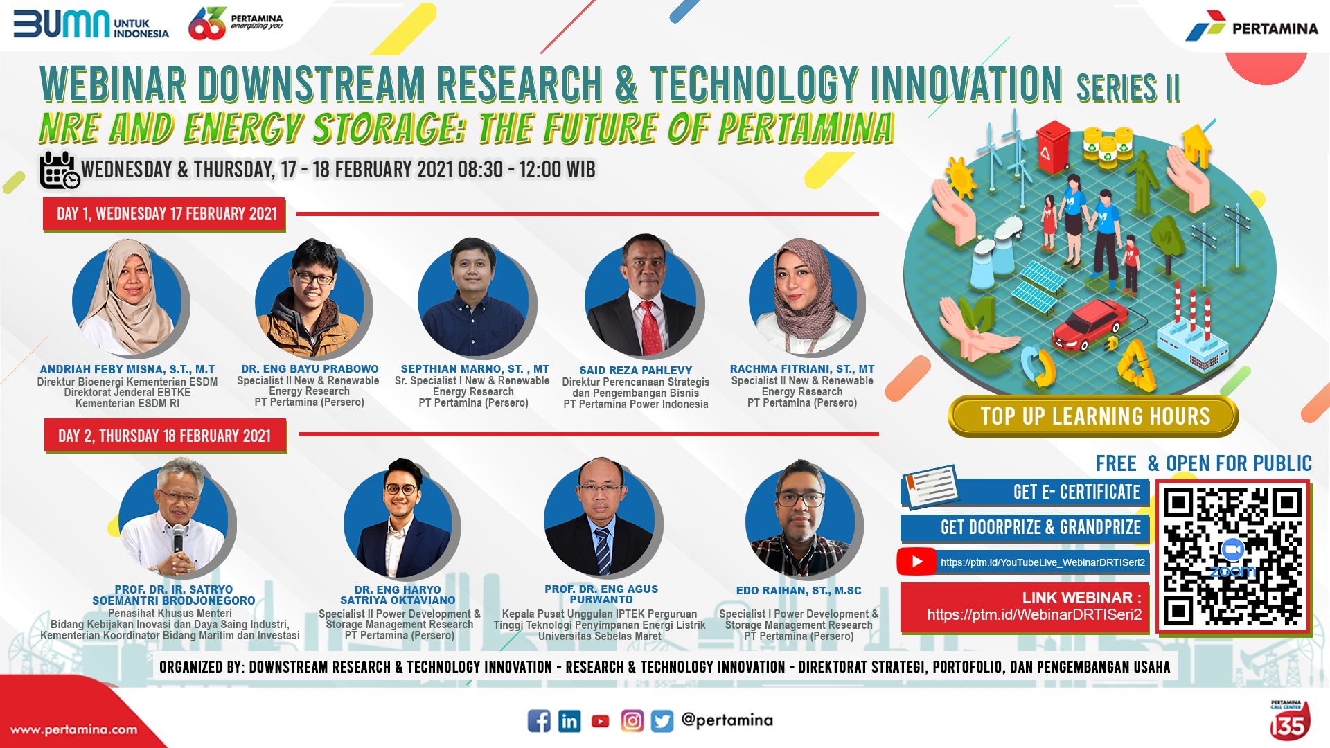 Pertamina - Sobat, Webinar Downstream Research &... | Facebook