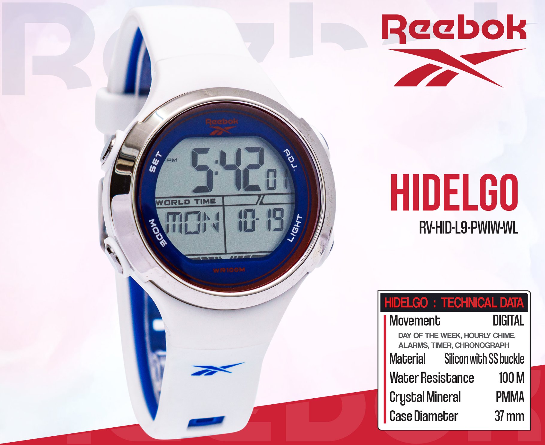 นาฬิการีบอค - HIDELGO นาฬิกา Digital จาก Reebok รุ่น... | Facebook