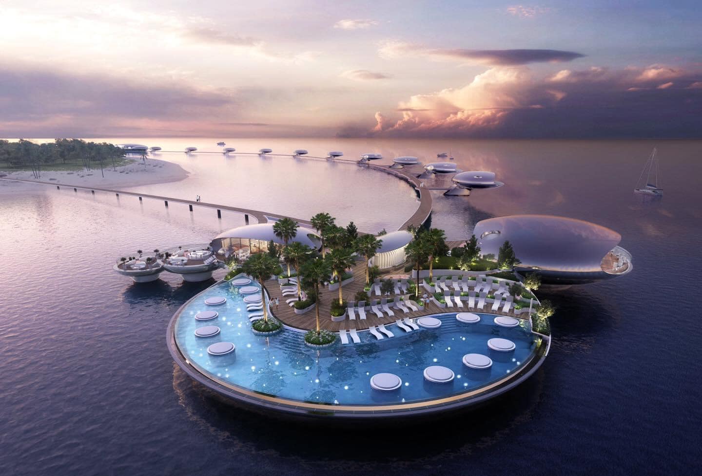 PPL of KSA - The installation of floating villas on...