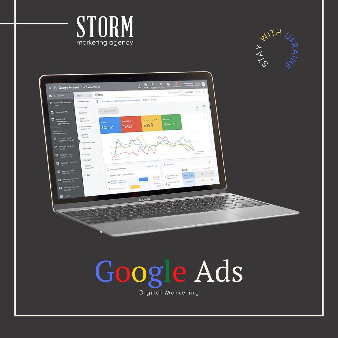 🌐 Google Ads Професійне... - STORM marketing agency | Facebook
