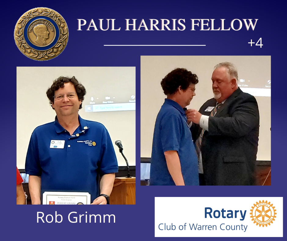Congratulations to Rob... - Rotary Club of Warren County | Facebook