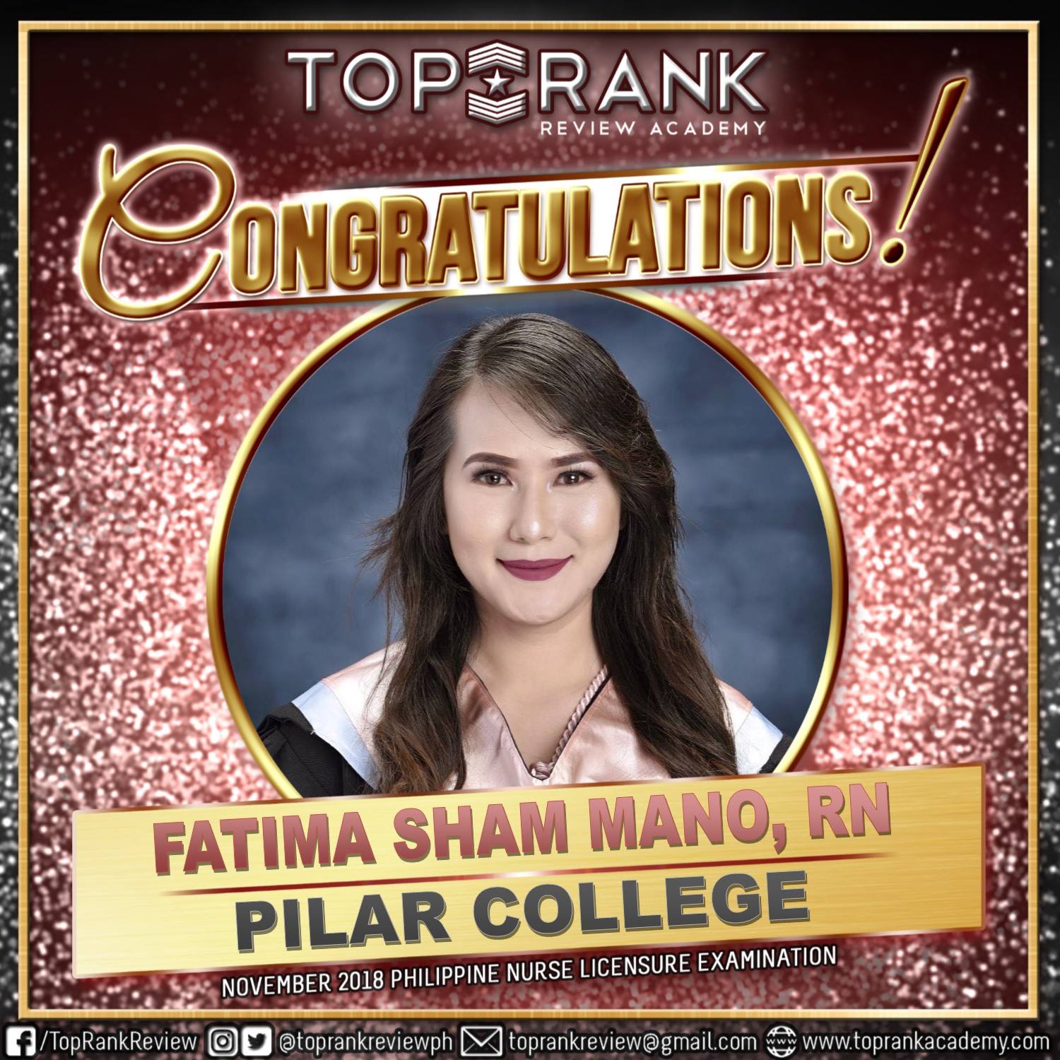 TopRank - TOP RANK REVIEW ACADEMY WOULD LIKE TO CONGRATULATE OUR VERY ...