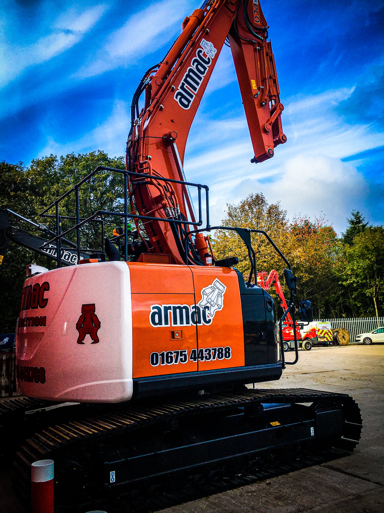 A brand new ZX225USR-6 with rotation delivered to @ArmacDemolition