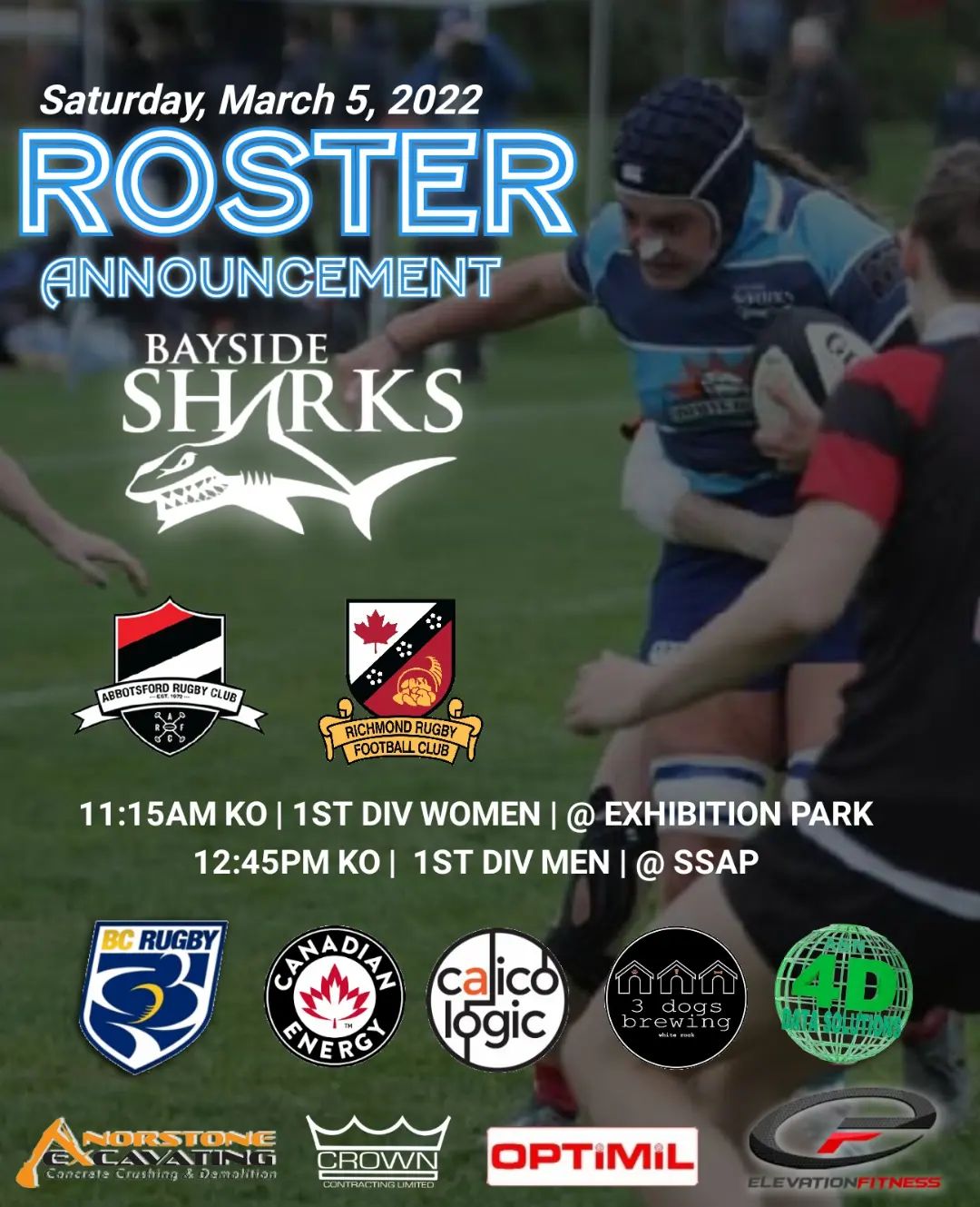 Bayside Rugby - 🚨🚨🚨 Roster Announcement 🚨🚨🚨 Our men our at... | Facebook