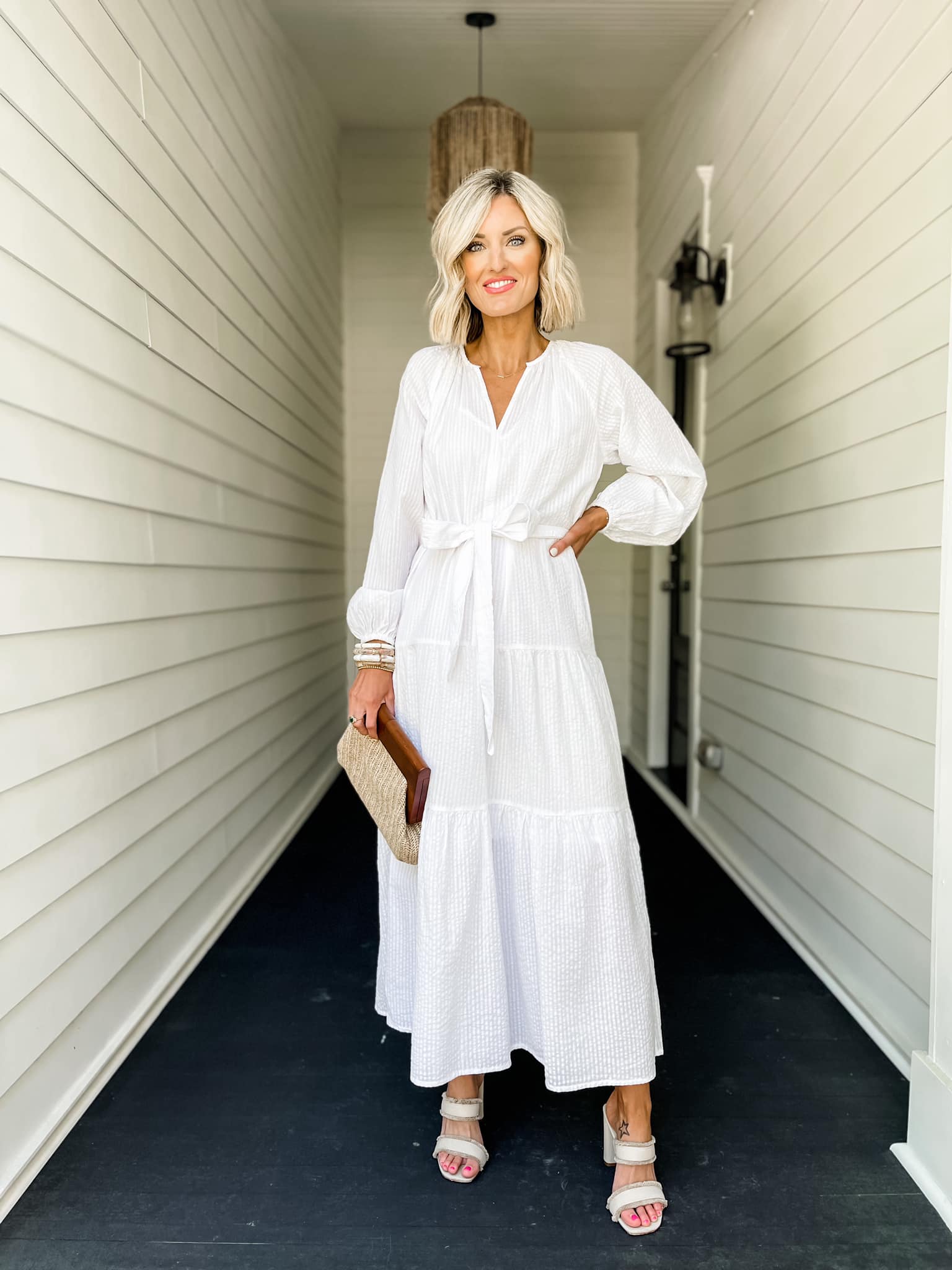 spring flowy dresses Summer Sunlit Breeze Floral Maxi Sundress Size:EU34 enought for your daily warehousesale25 Living The Country Dream