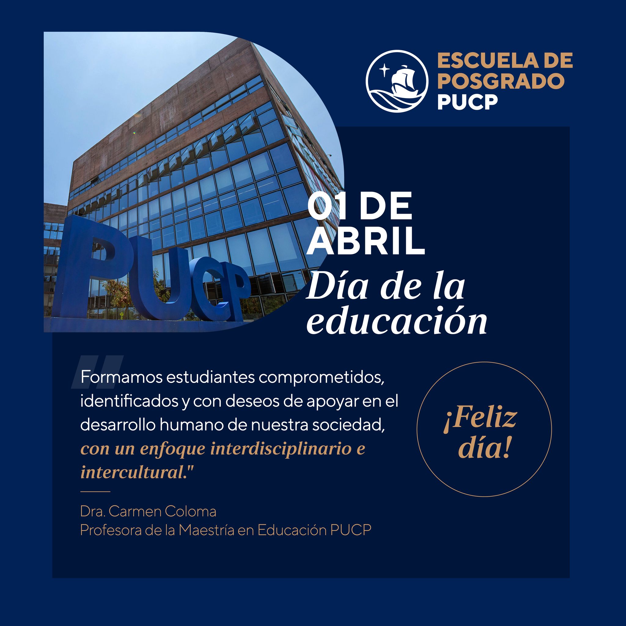 Hoy, 01 de marzo, celebramos el... - Escuela de Posgrado PUCP