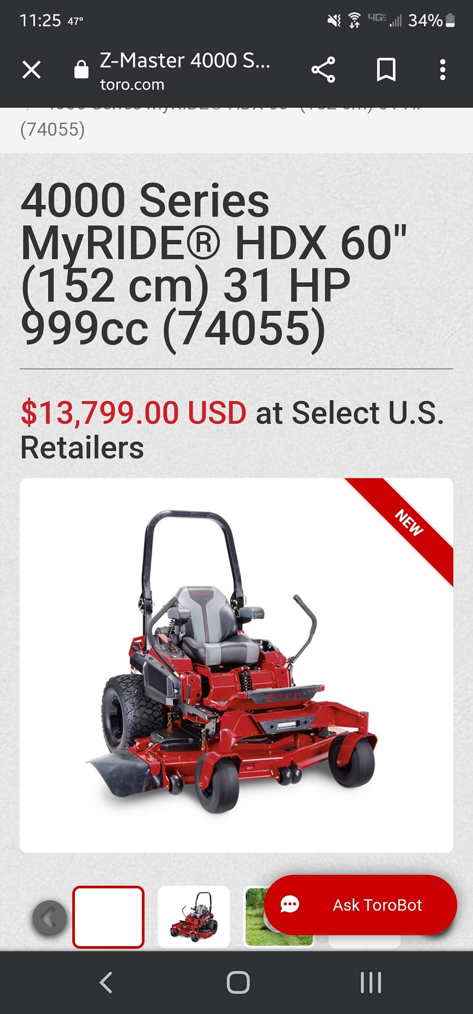 What are thoughts on Toro mower with adjustable deck?