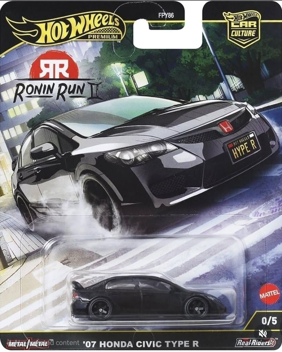 Hot Wheels Ronin Run 2 Premium - Set Civic, Lancer, Mazda, Skyline, Supra - Scala 1:64 - Nuovo