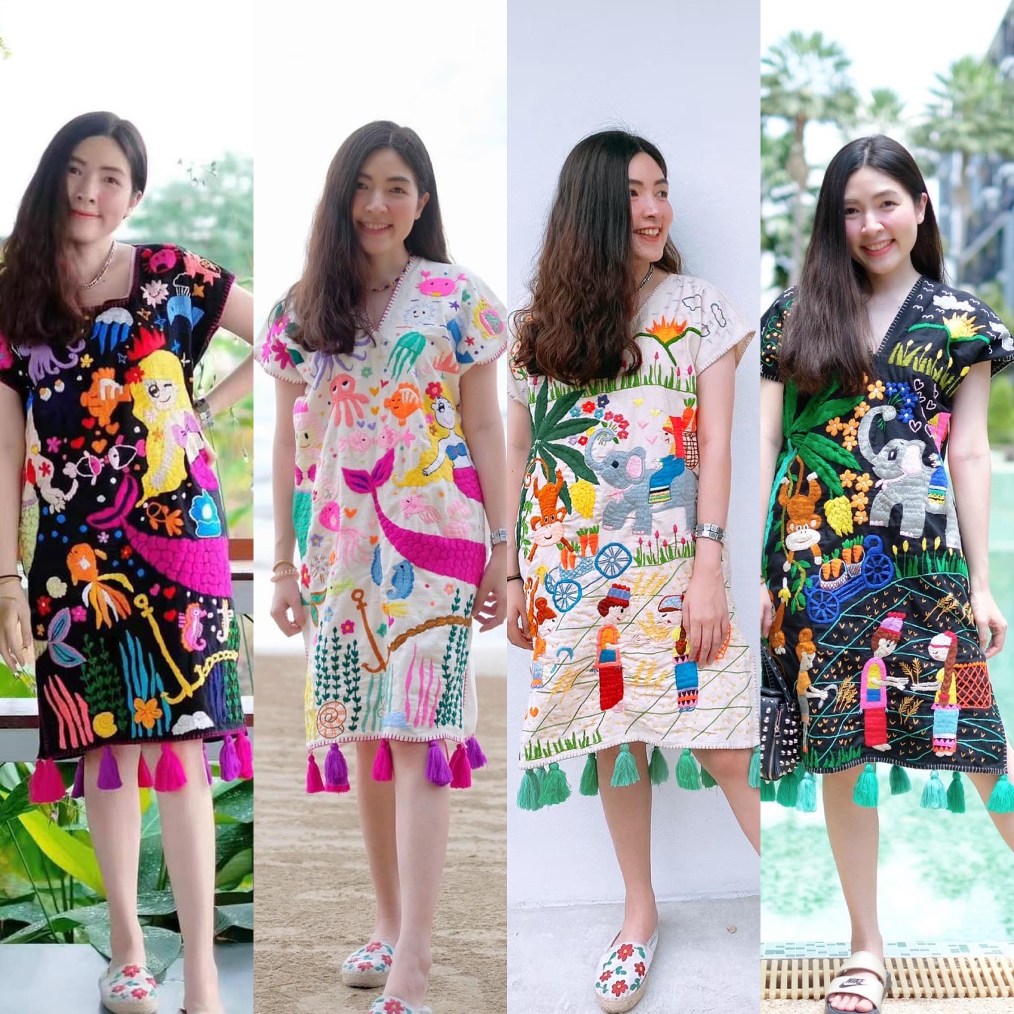 Tie and Dye Brand ผ้าฝ้าย ผ้าย้อมคราม - เสื้อครอปผ้าฝ้ายฟอกนุ่มคอ ...