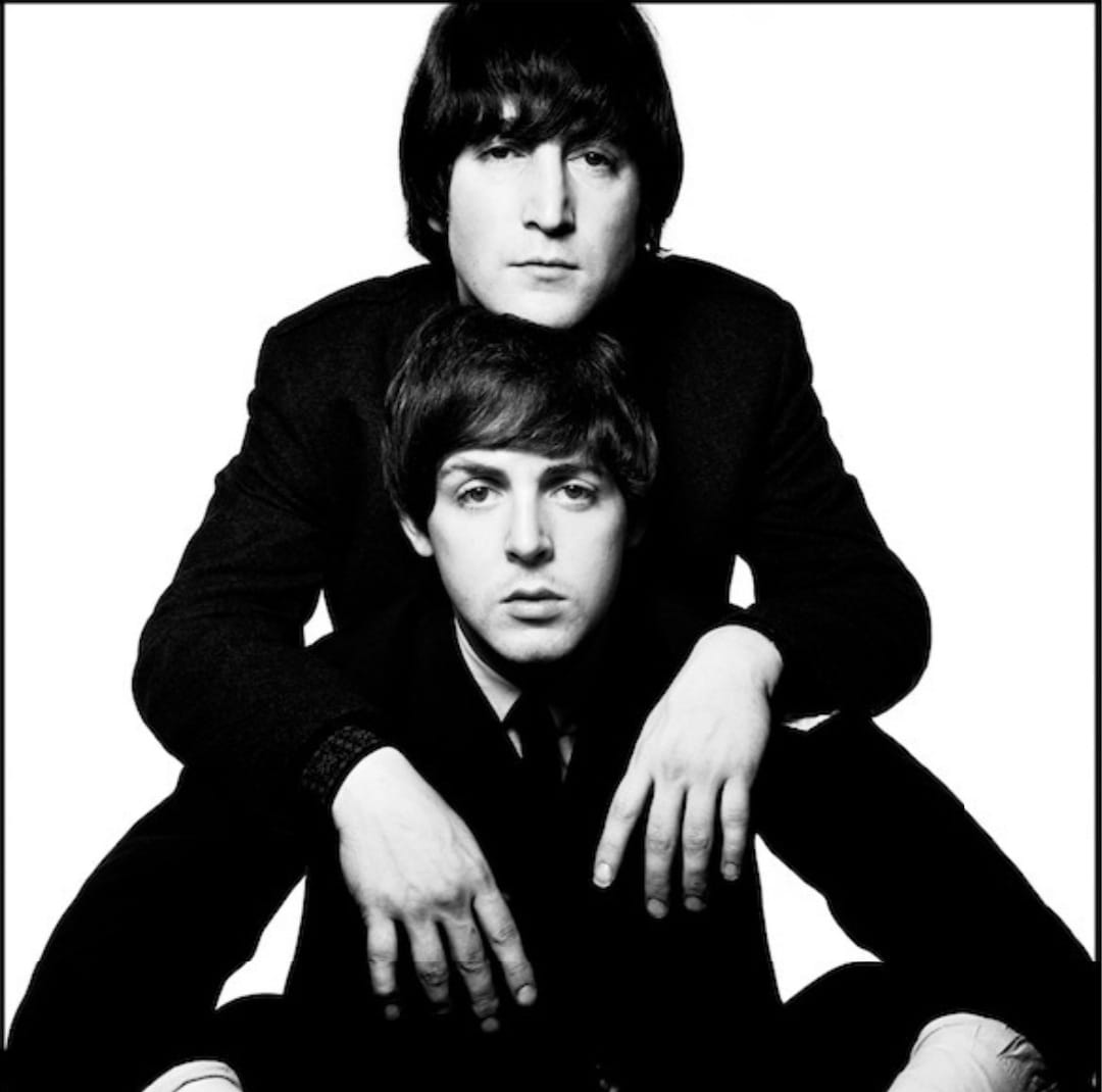 Paul McCartney and John Lennon at 