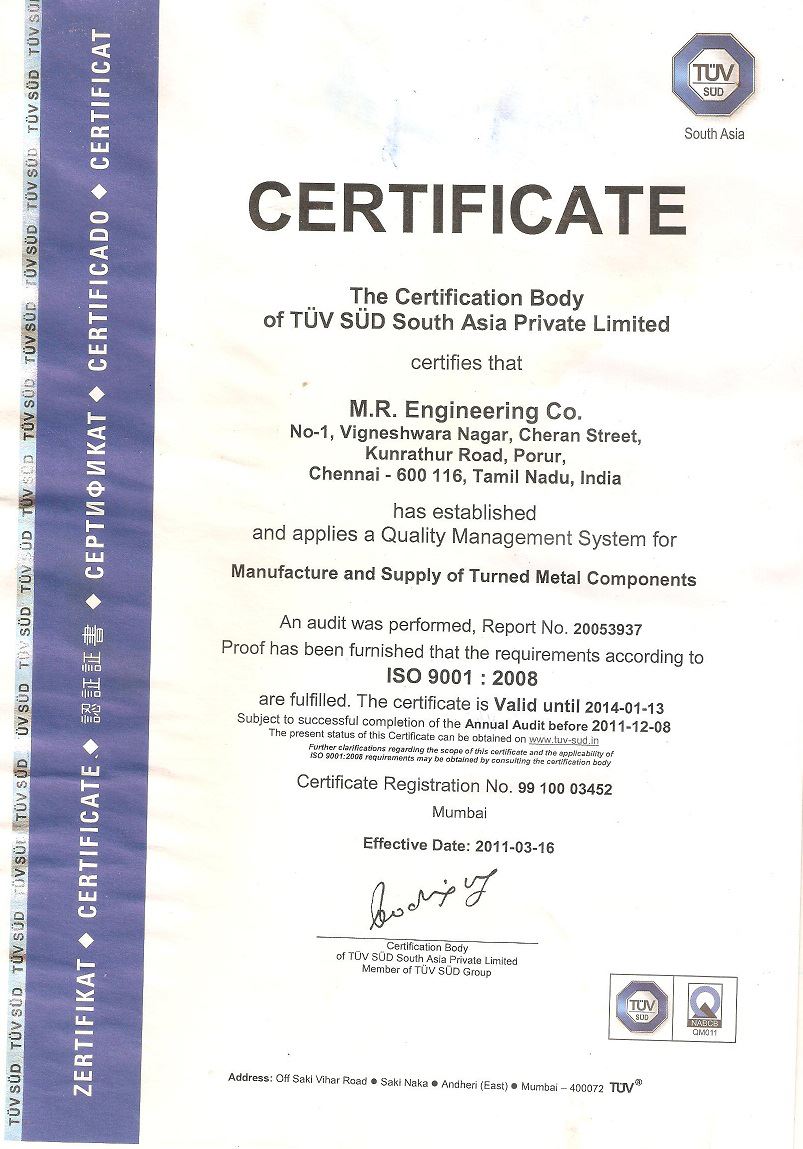 M R Engineering Company