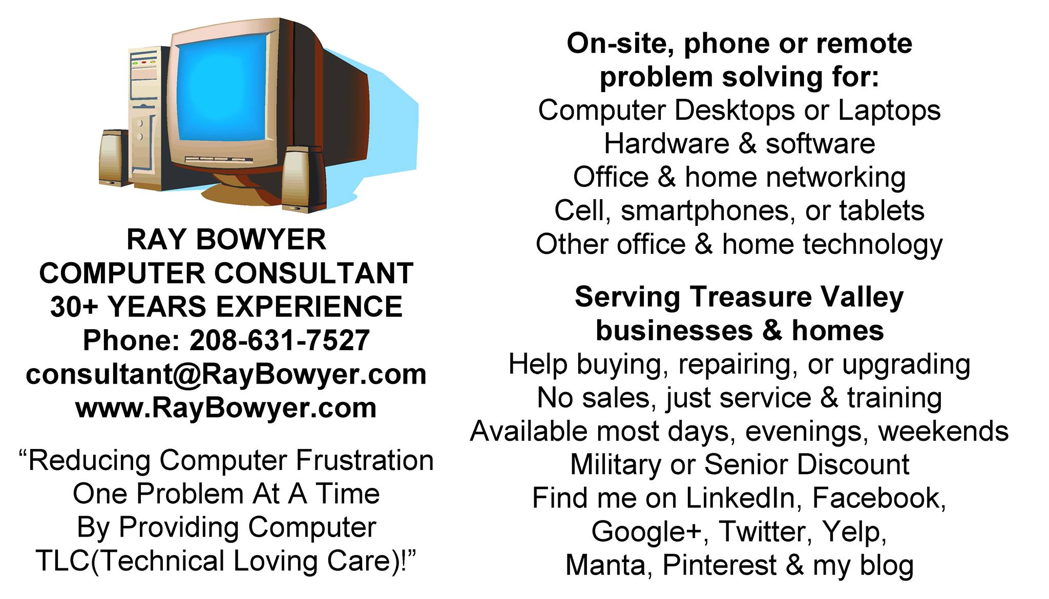Ray Bowyer, Computer Consultant | Meridian ID