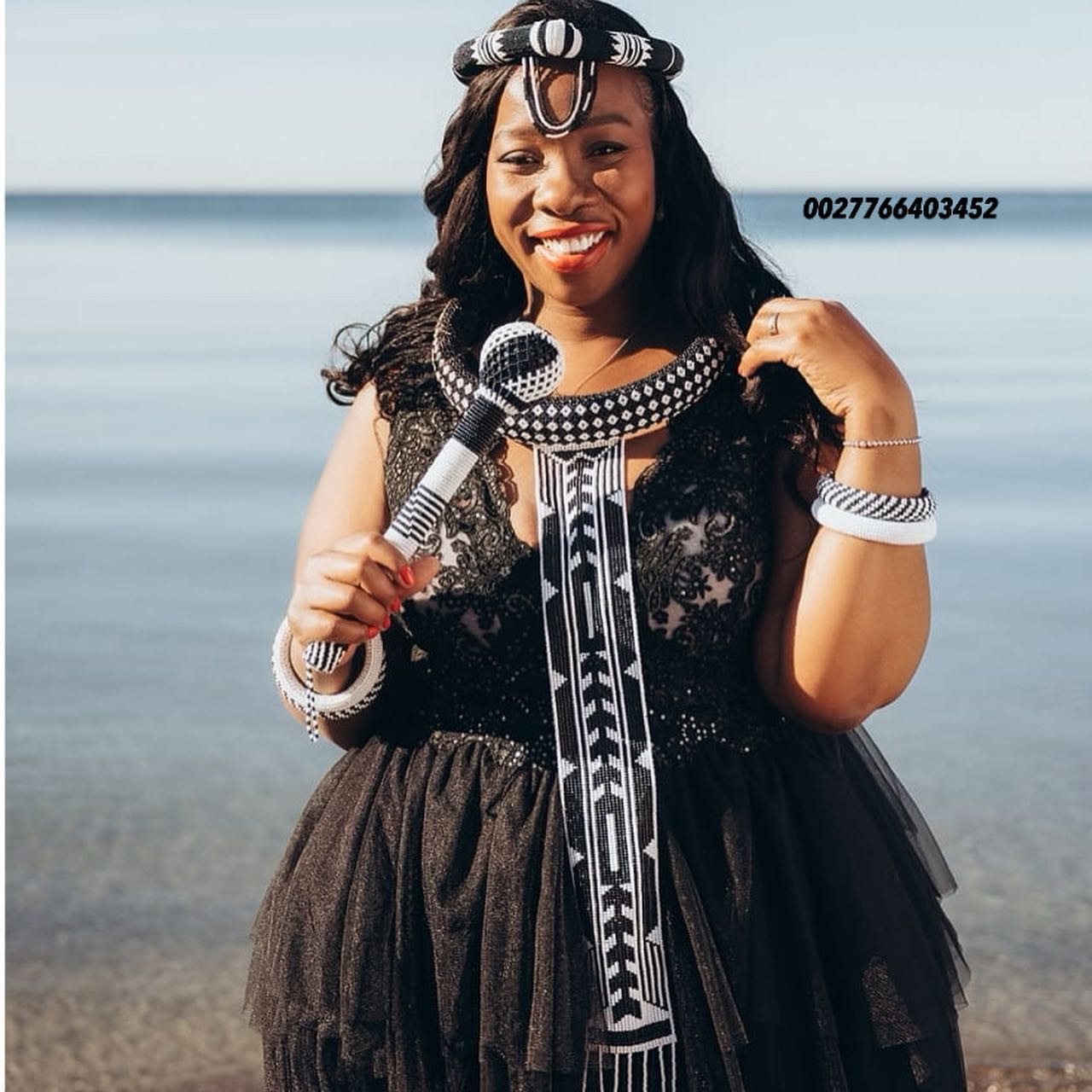 black dress with zulu beads ZuluBeads Wearvolution added a modern black dress with zulu beads