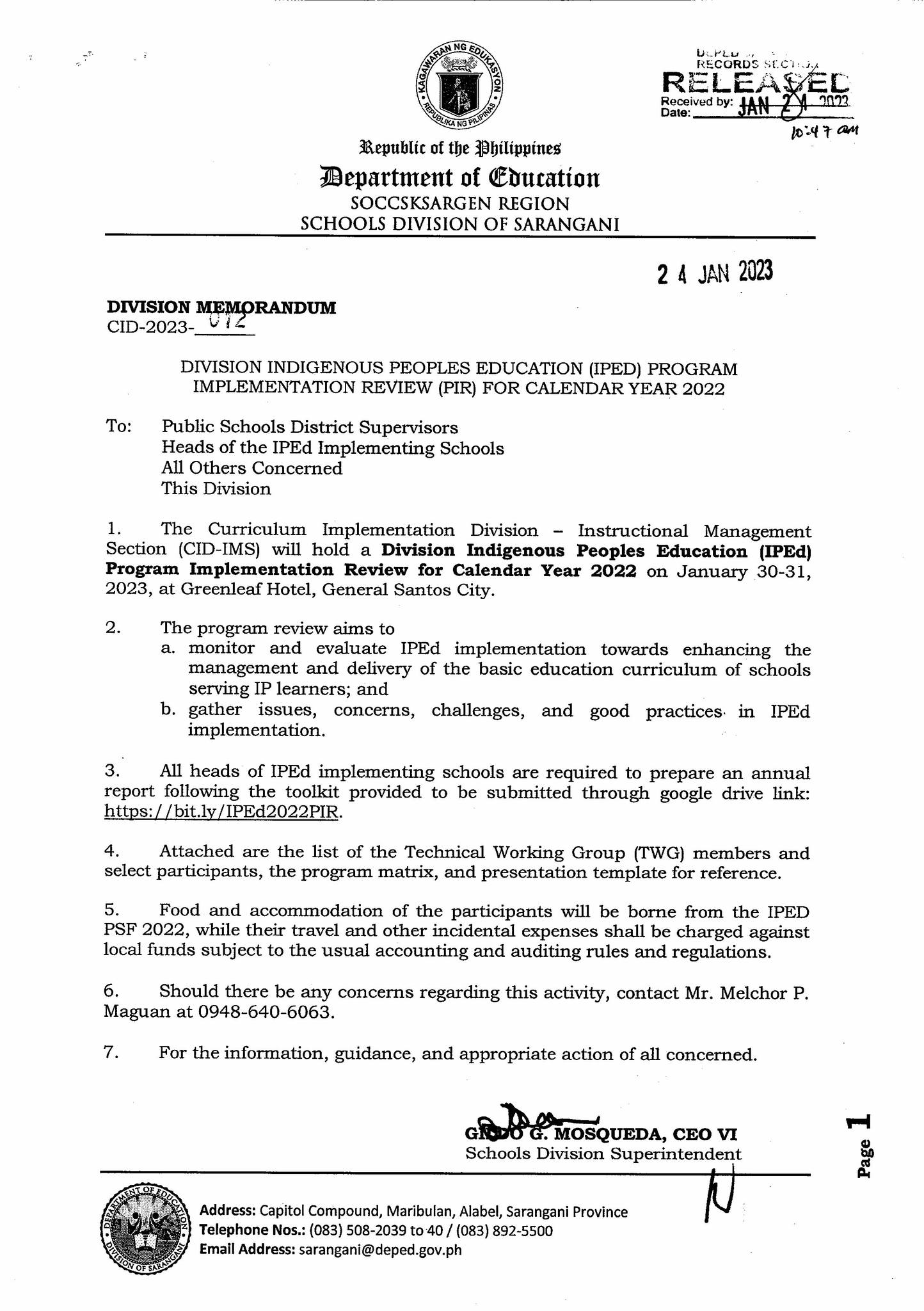 FYI: Division Memorandum... - DepEd RXII SDO Sarangani