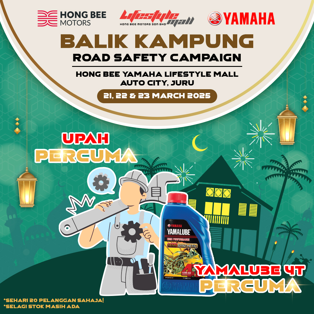 Yamaha - 🚦 Balik Kampung Road Safety Campaign! 🏍️💨 Buat servis dulu ...
