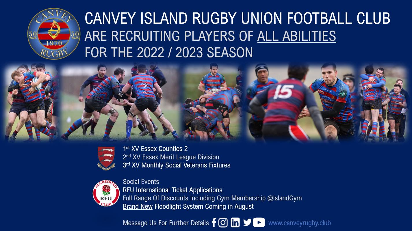 Our Senior squad are looking... - Canvey Rugby Club - Juniors
