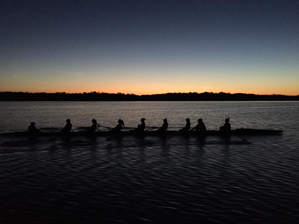 Stetson Rowing - Icy hulls, cold tips, and cutting through...