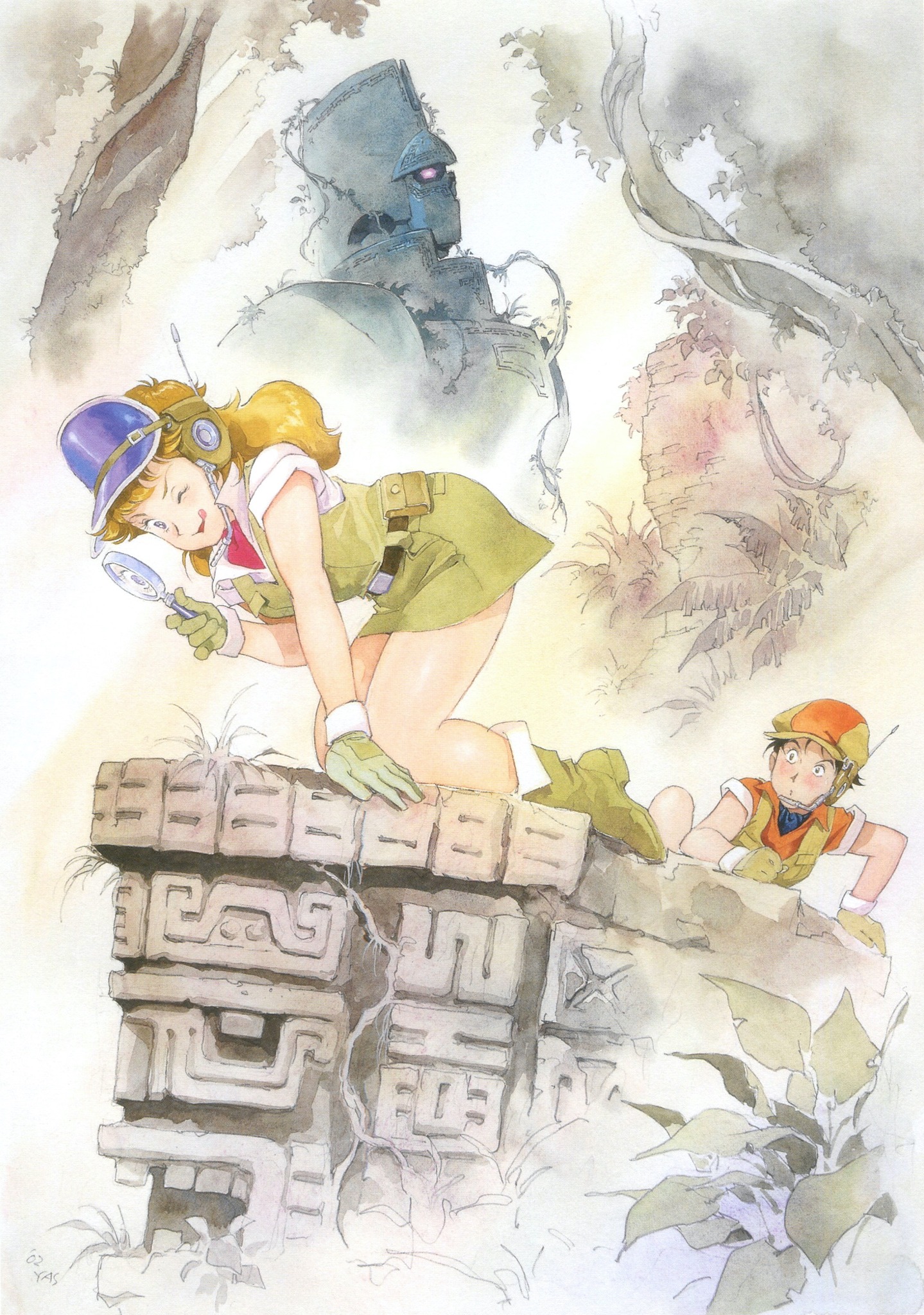 Retro - 巨神ゴーグ (1984) Giant Gorg Illustration by Yoshikazu