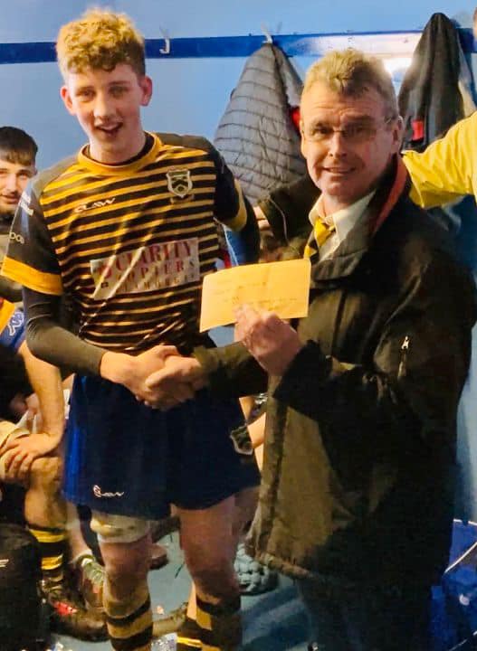 Taibach RFC - Here’s Club Chairman Paul Parry presenting... | Facebook
