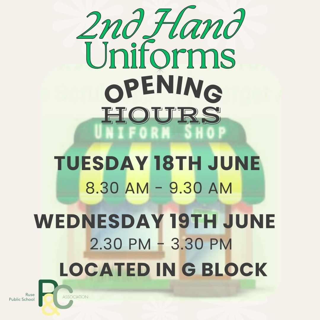 Our Second Hand Uniform Stall... - Ruse Public School P & C | Facebook