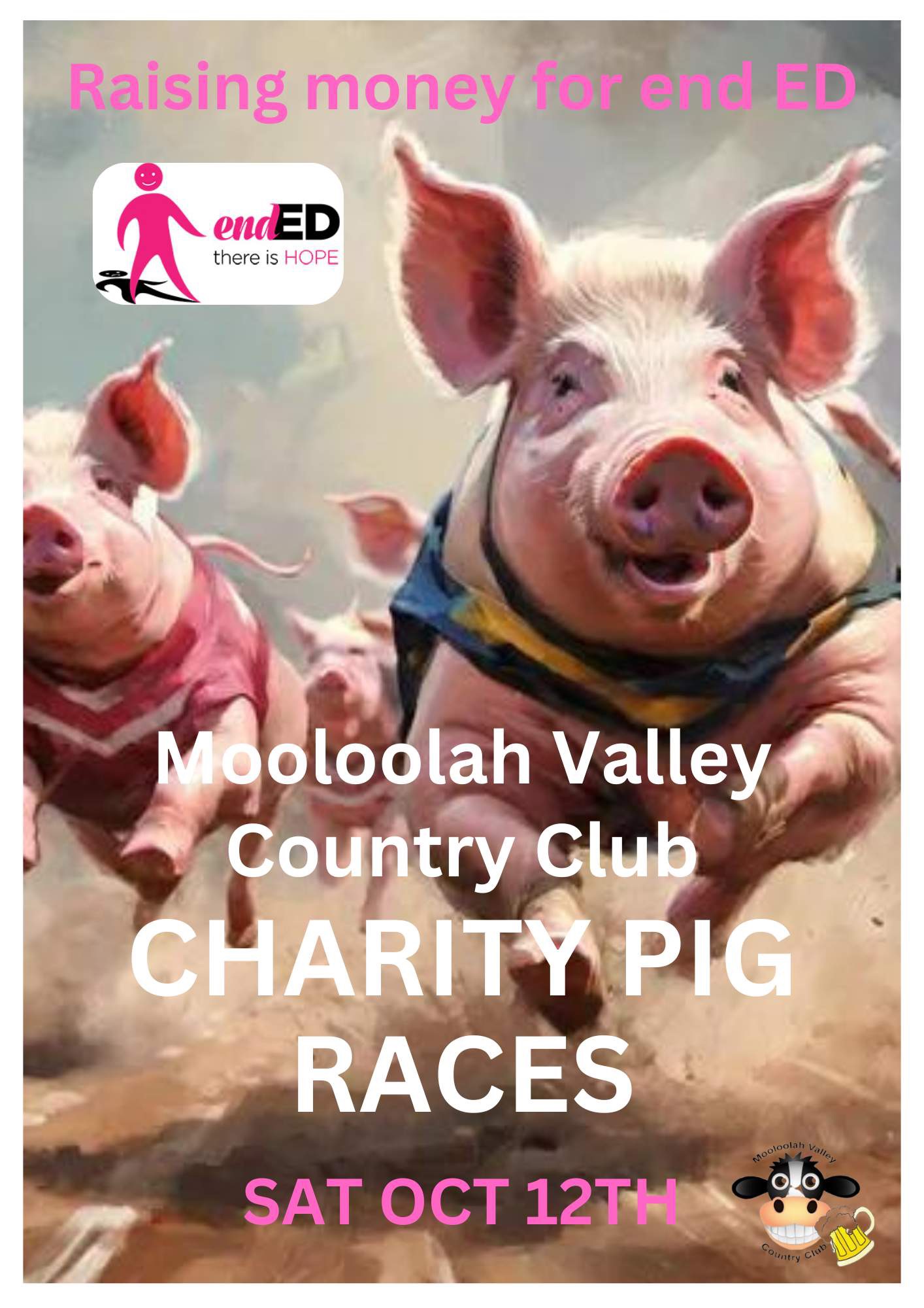 Charity Pig Races for endED