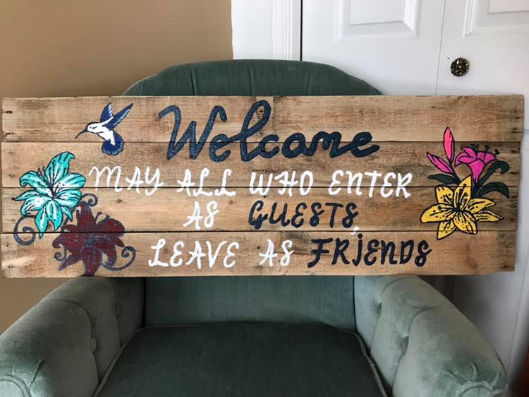 Rustic Inked - “Welcome may all who enter as guests leave as friends ...
