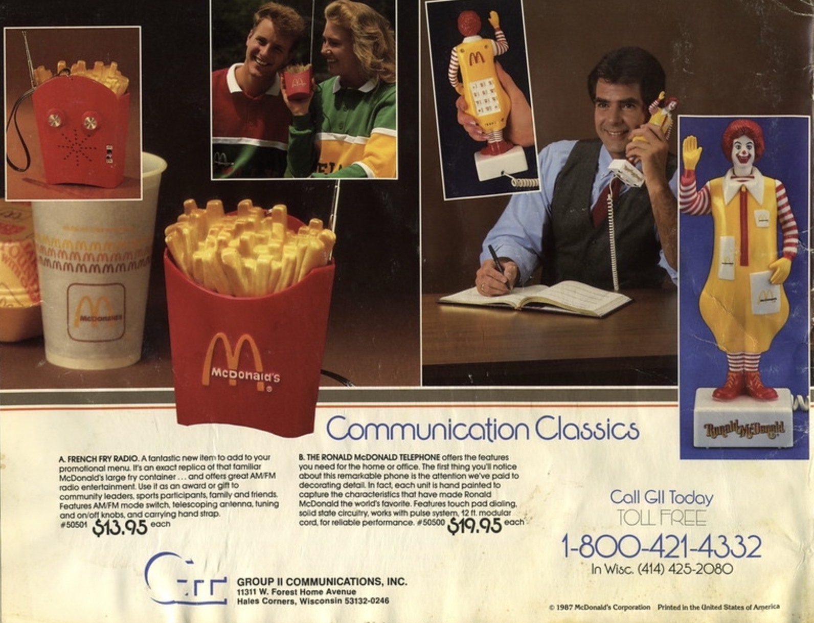 1985 Ronald Mcdonald Telephone #mcdonalds #happymealtoys