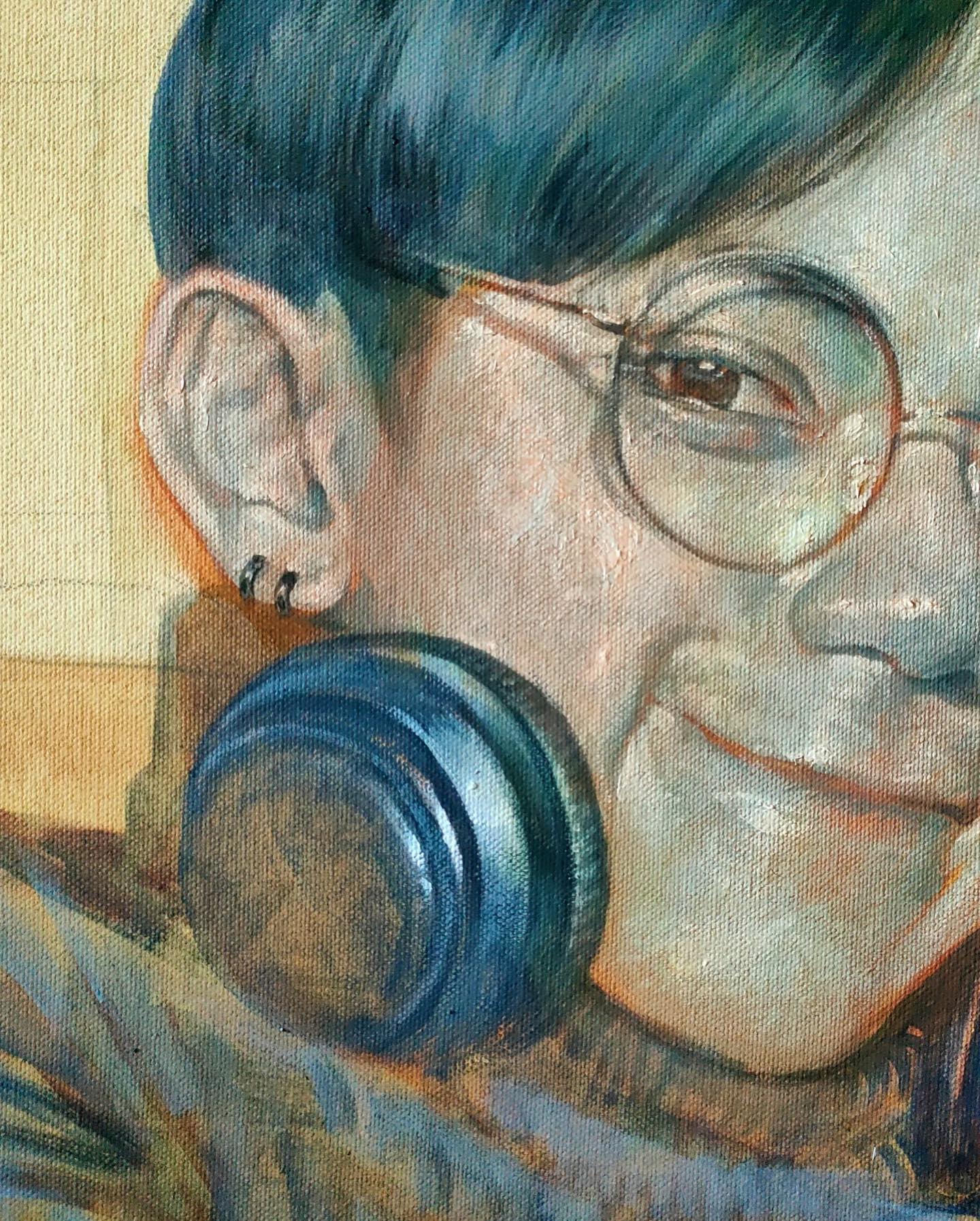 VA2000s - “กรุ้มกริ่ม” Self Portrait Oil on canvas...