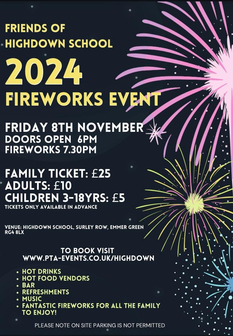 Our Fireworks evening is already... - Highdown School PTA | Facebook