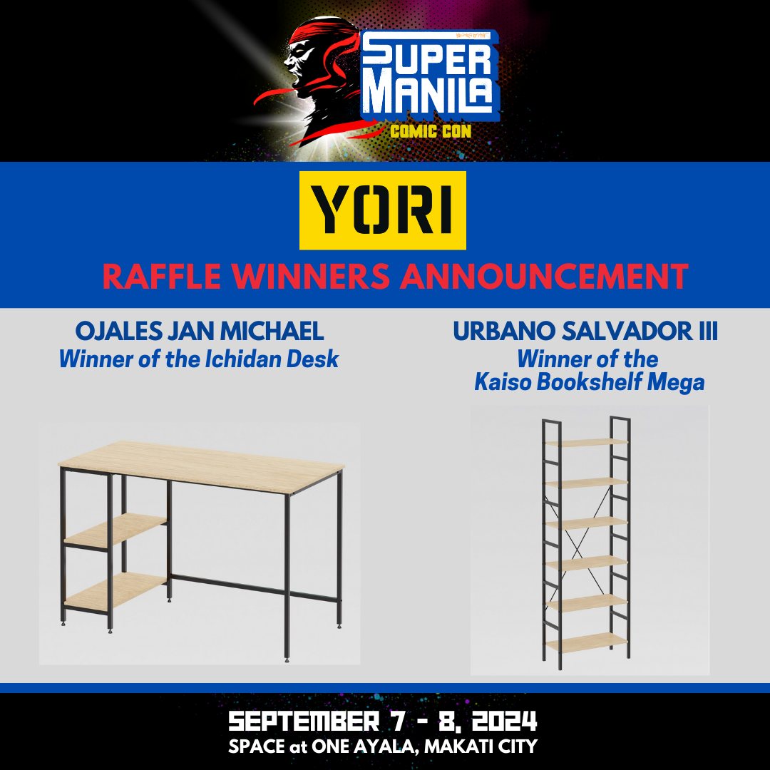🎉 Congratulations to OJALES JAN... - SuperManila Comic Con