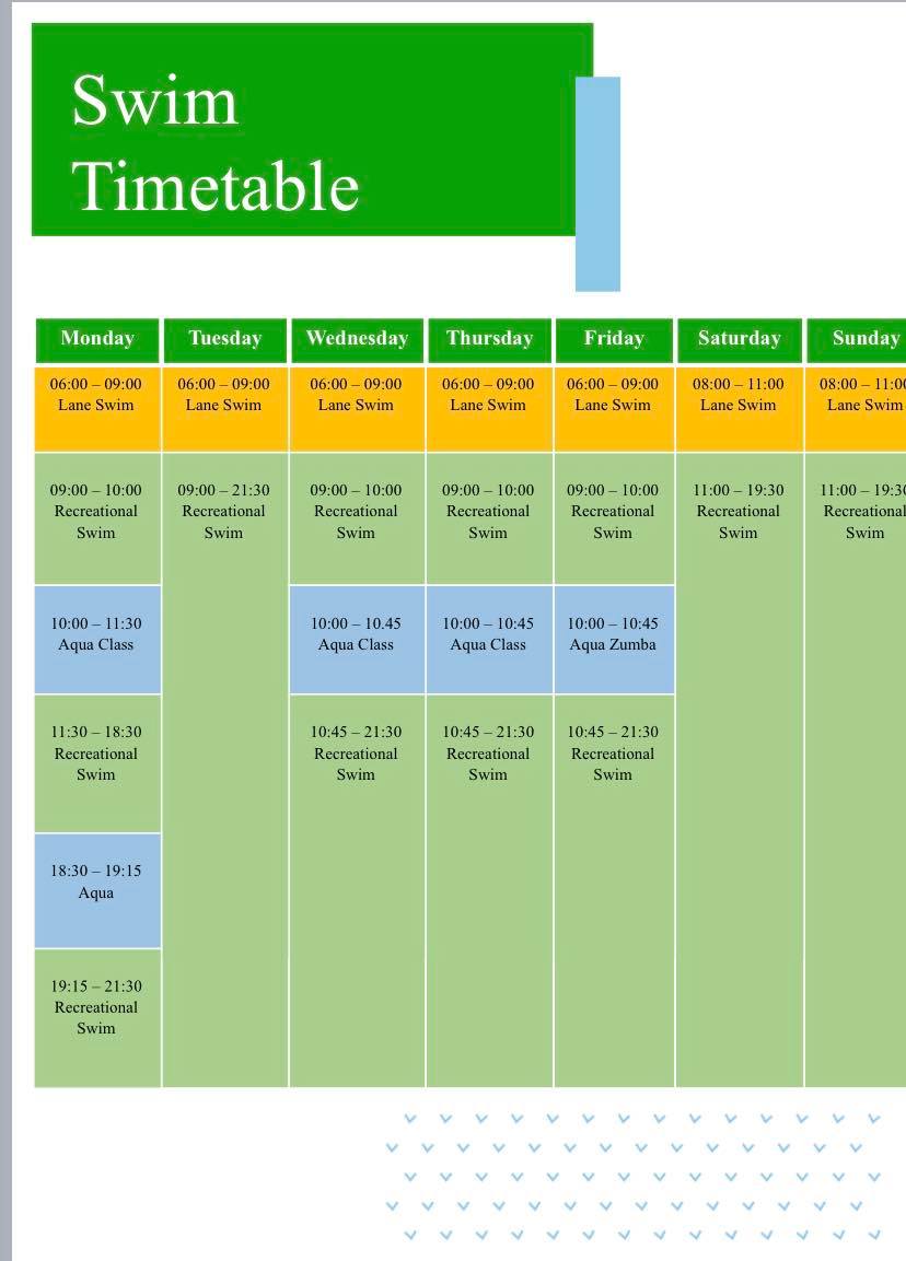 Nuffield - 🏊‍♂️ Here is our updated swim timetable 🏊‍♀️ As part of our ...