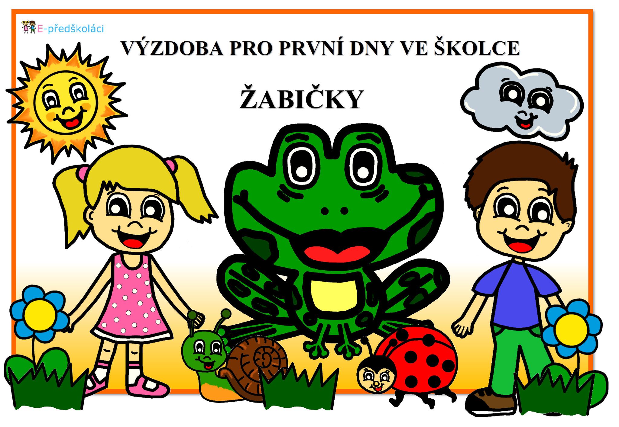 E-předškoláci - Výzdoba pro Žabičky 🐸...