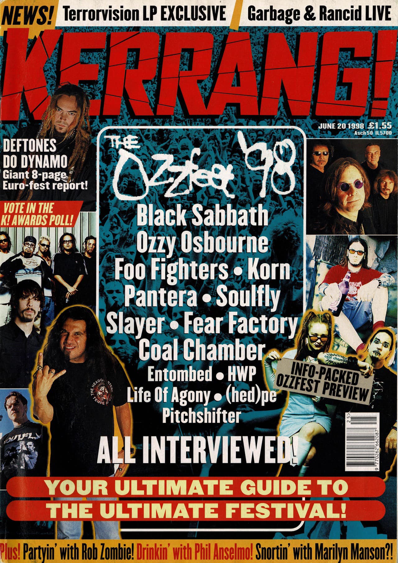 The Greatest Show on Earth #OzzFest 1998 in Kerrang!
