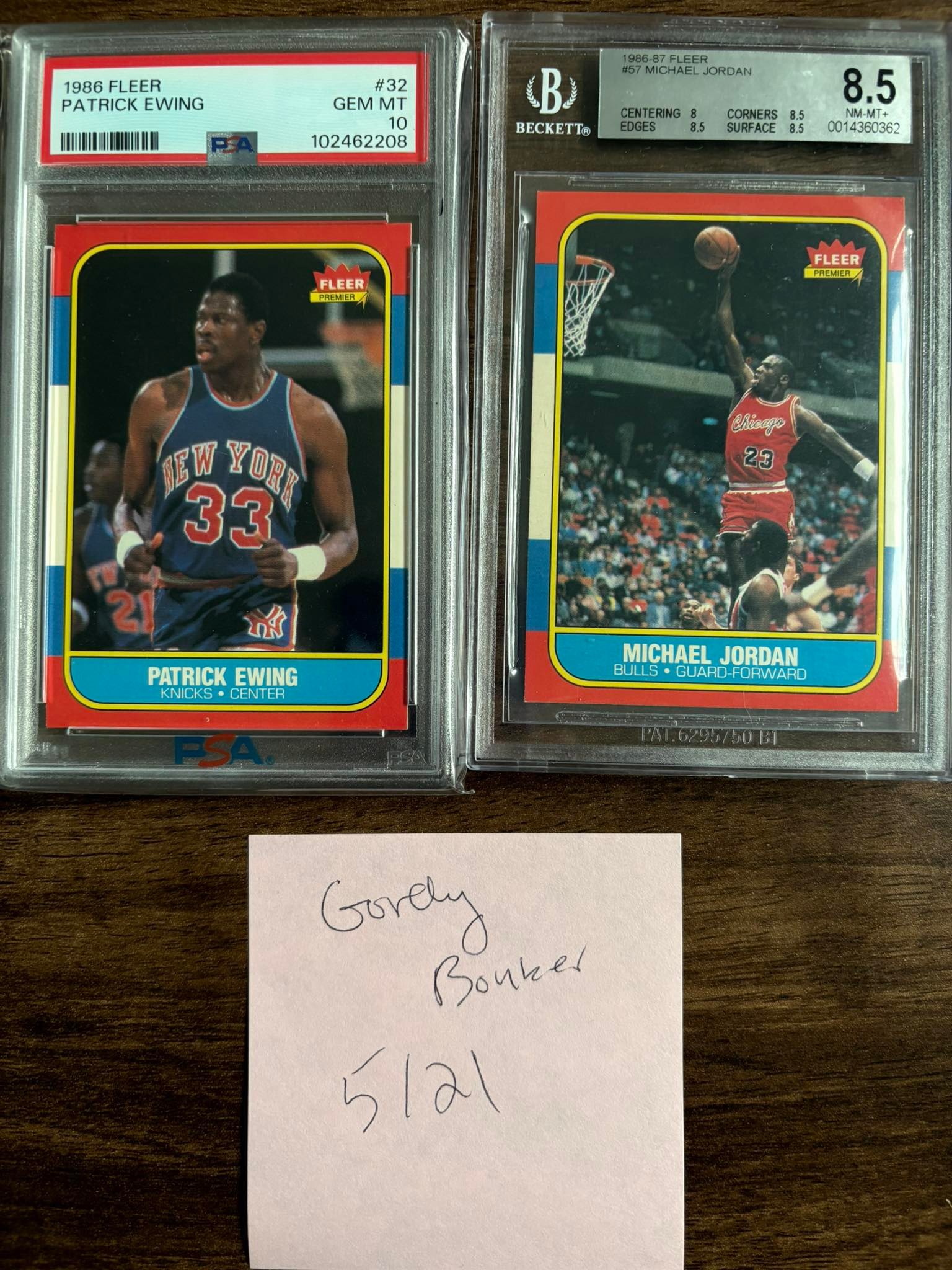 1986 Fleer Basketball For Sale! Ewing PSA 10- $4000 Jordan BVG 8.5  display picture 1