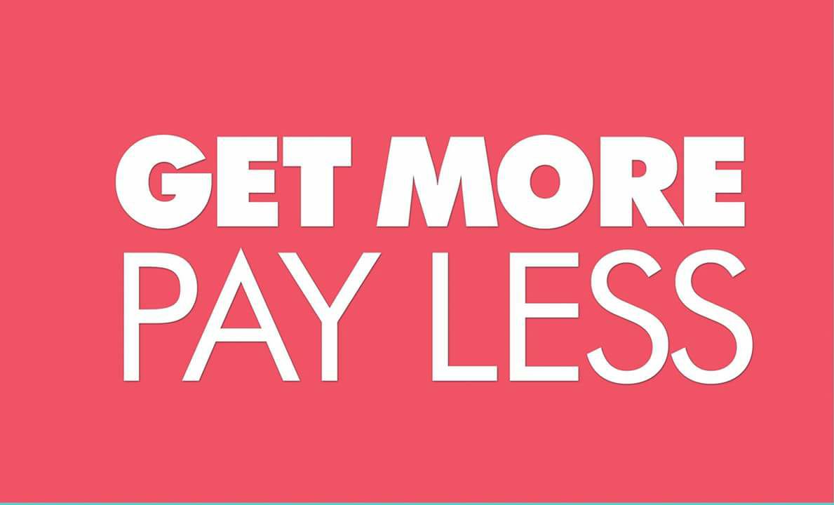Pay For less